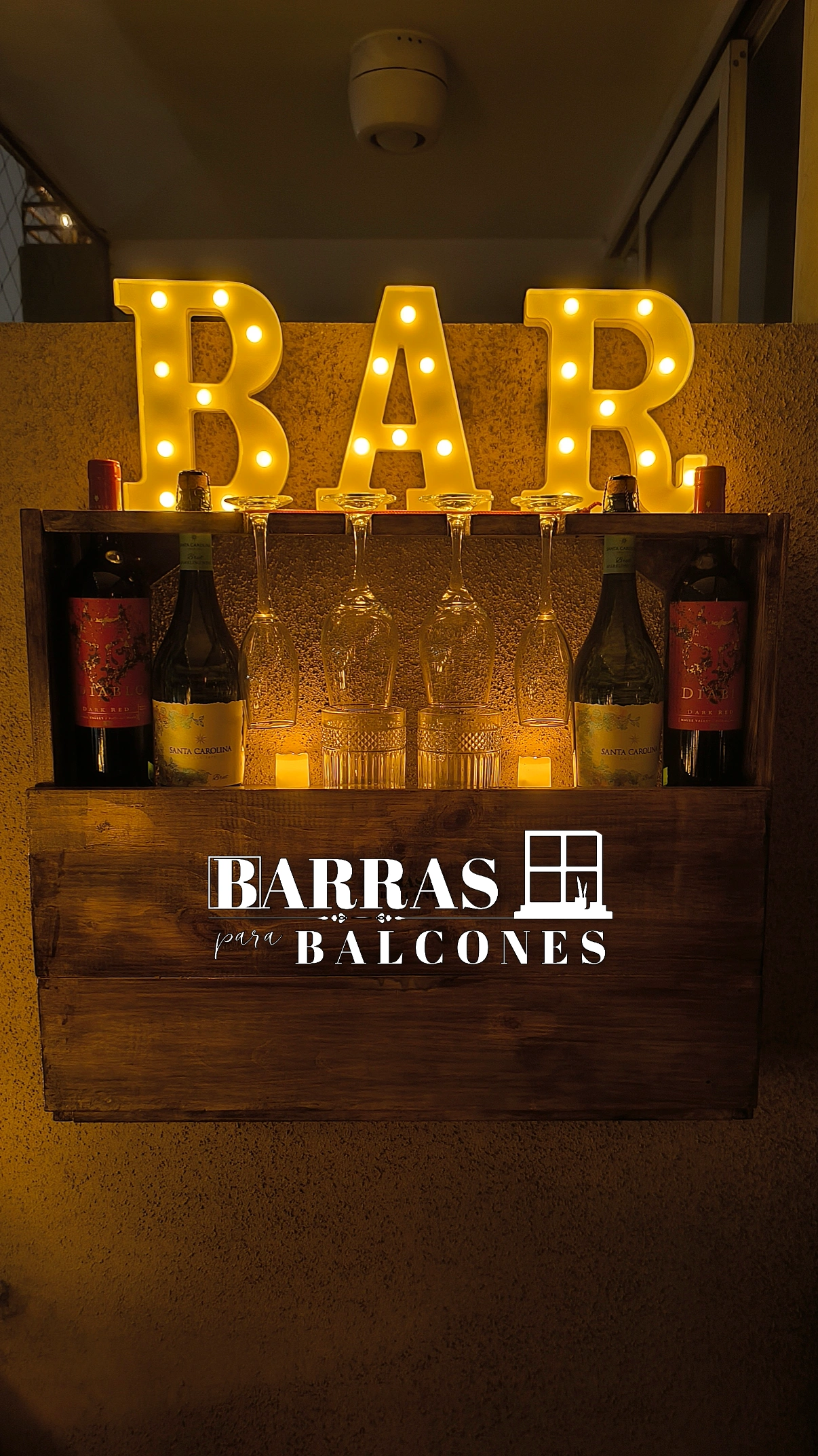 Bar de muro plegable